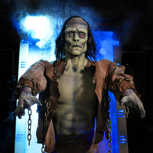 Frankenstein's experiment animatronic prop for Halloween, horror and haunts