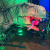 Distortions Unlimited T-Rex Dinosaur head display as a photo op