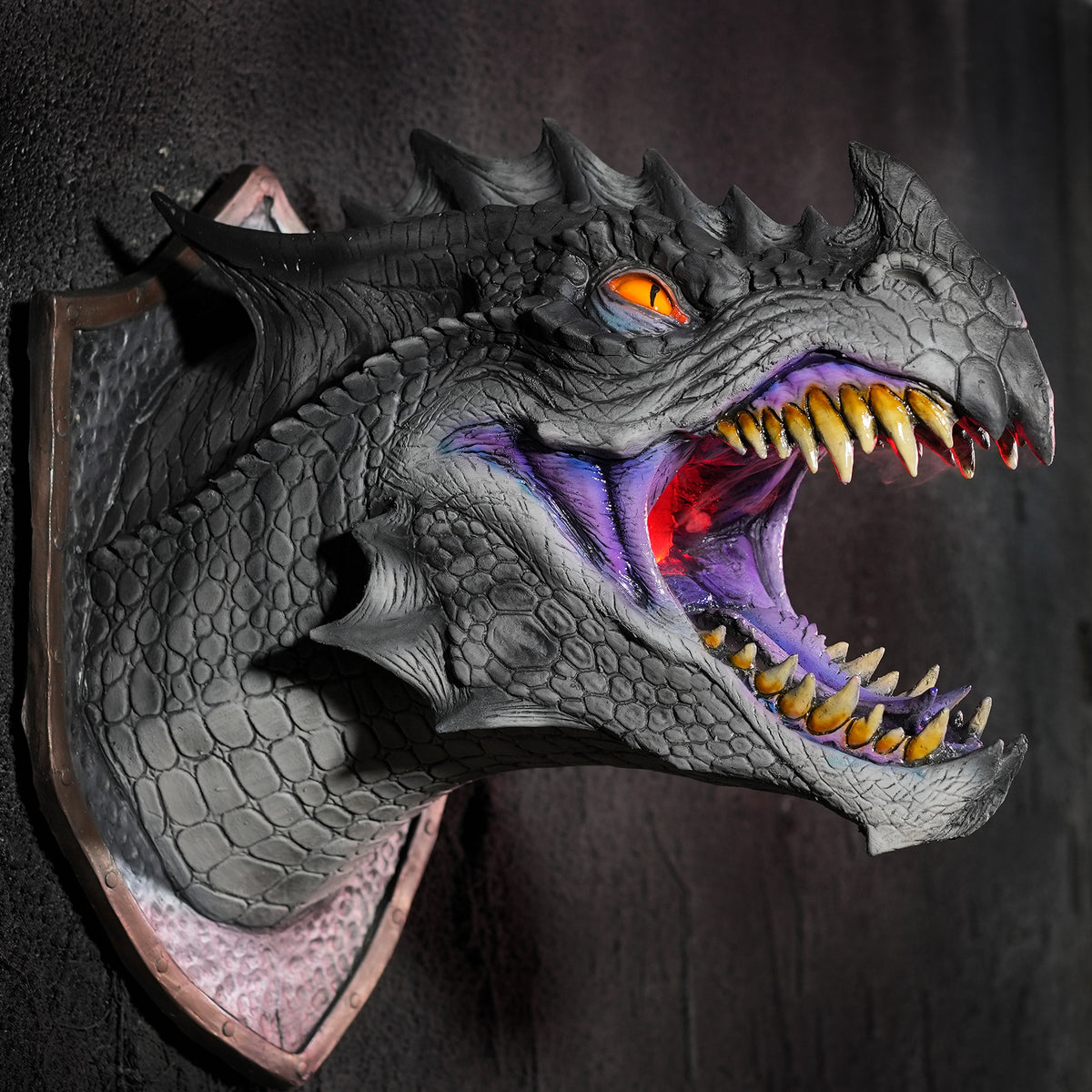 Mounted Dragon Head Wall Hanging Prop  Dragon Legends Fantasy Art –  Distortions Unlimited