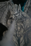 Gargoyle animatronic prop blowing fog by Distortions Unlimited