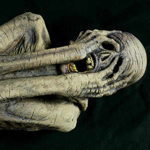 Ancient Mummy haunted house prop made of latex and foam