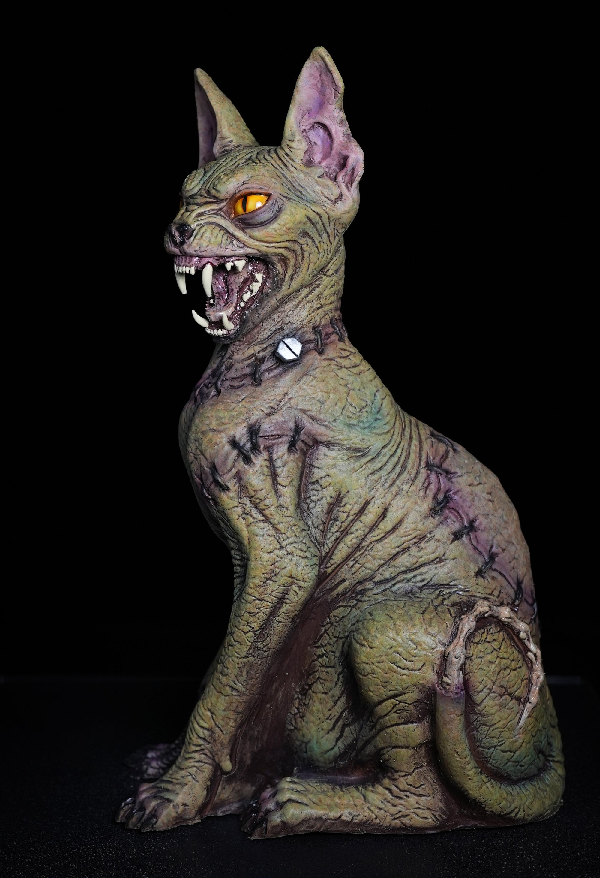 FrankenCat Halloween Cat Prop For Sale by Distortions Unlimited