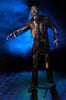 Corpse Legend Halloween prop in the blue fog and dark night