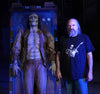 Ed Edmunds of Distortions Unlimited next to animatronic Frankenstein 