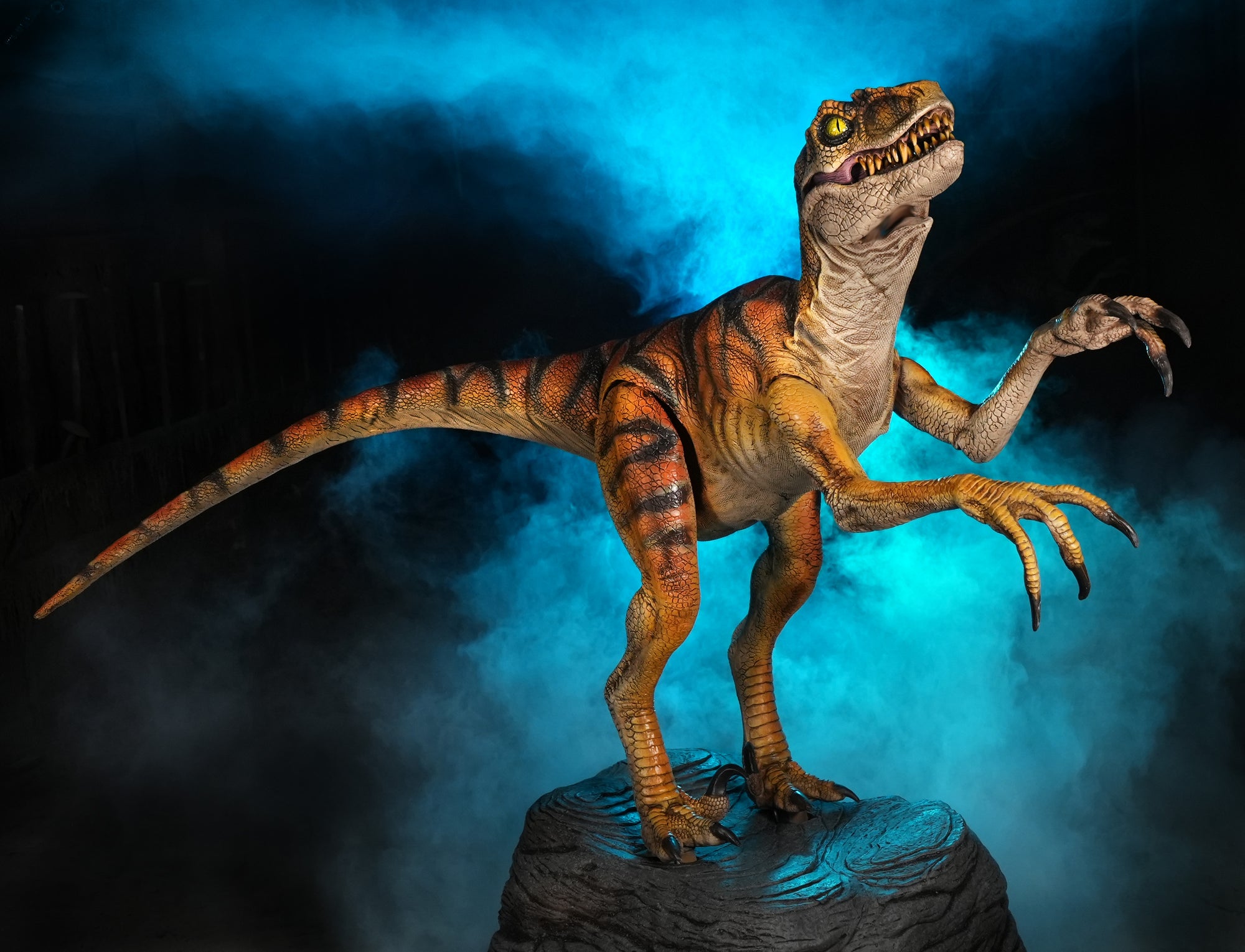 Zombie Raptor Dinosaur Raptor Animatronic Dinosaur For Theme Parks | Animated Velociraptor ...