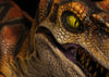 Velociraptor dinosaur animatronic eye