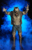 Werewolf Halloween prop emerges from the fog of night