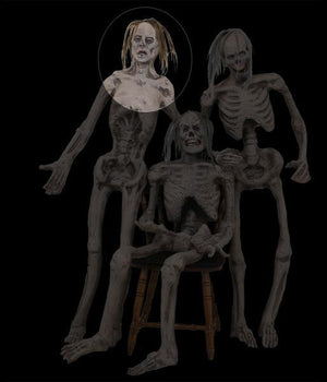 Female corpse prop made of latex and foam for Halloween decorating