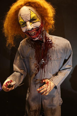Cut Up killer clown animatronic Halloween props