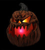 Evil Flaming Pumpkin Prop glows orange and is perfect for a scary cool Halloween scene