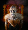 Frankenstein animatronic prop by Distortions Unlimited lunges 