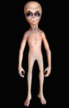 Alien Prop is life sized and made of latex and foam filled by Distortions Unlimited. This lifesized alien doll is high quality.