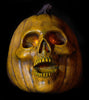 Giant Blazing Pumpkin wall hanging Halloween prop with spooky glowing eyes