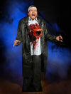 Chesterburster Halloween alien photo op with bloody alien bursting out of Tom Cassidy's chest