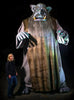 Colossus giant animatronic prop standing up at over 11 feet tall
