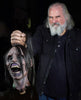 Corpse Beheaded Severed Head Puppet Prop held by Distortions owner Ed Edmunds