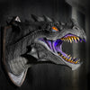 Dragon Legends by Distortions black dragon display bust. This dragon head wall mount can be hung on the wall.