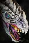 Dragon legends white dragon head prop seen from above