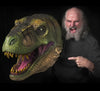 Ed Edmunds with T Rex Head Wall Mount Prop jungle green version