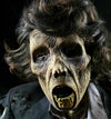 Zombie prop face for spooky Halloween scenes