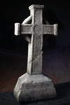 Gothic Gravestone animatronic tombstone prop for Halloween cemetery