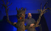 Ed Edmunds with the Haunted Tree prop