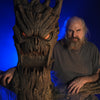 Ed Edmunds with the Haunted Tree giant Halloween prop by Distortions