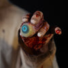 Close up of ICU Halloween prop bloody eyeball.