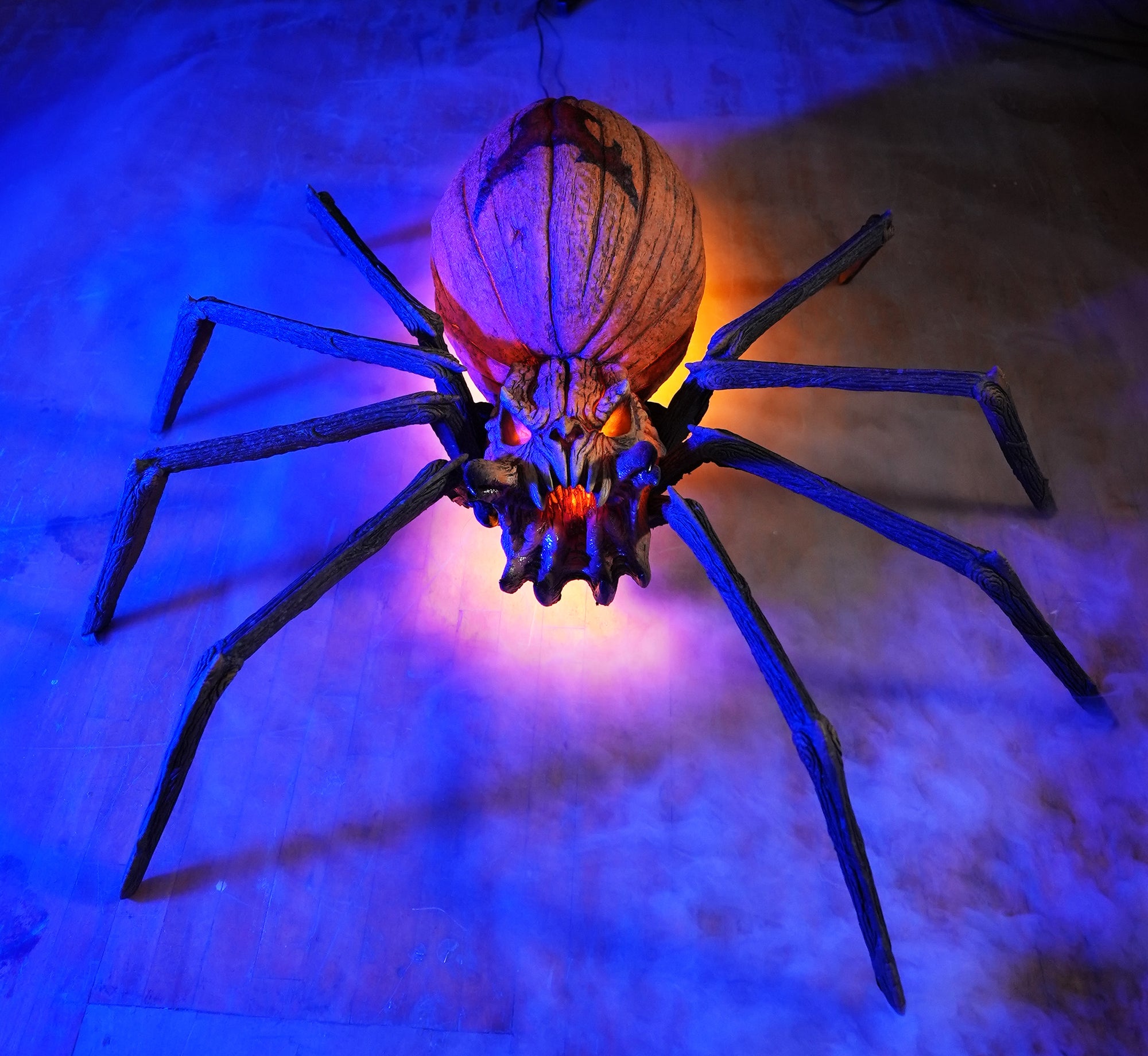 Jack Widow Giant Halloween Spider JackOLantern Prop Distortions