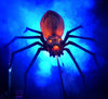 Scary Halloween spider prop glows in the darkness