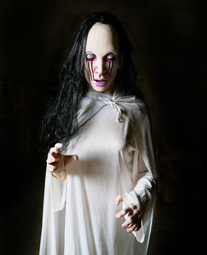 La Llorona Halloween prop ghostly decoration with bleeding eyes