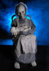 Lullaby Halloween prop with skeleton nanny holding baby for Halloween and haunts