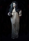Nightfright life size standing ghostly zombie woman prop by Distortions