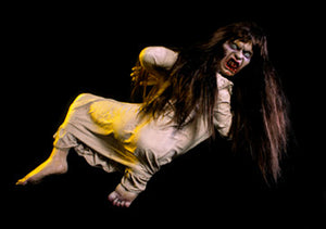 Scary Carrie exorcist prop made of latex and foam