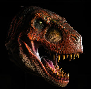 T REX Head Wall Mount Realistic Detailed Dinosaur Prop – Distortions ...