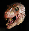 Dinosaur head prop made of latex and foam