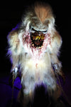 Yeti scary display prop with bloody mouth