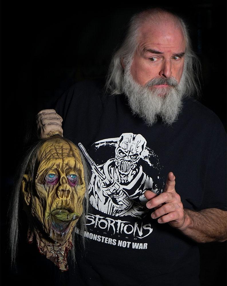 Zombie Beheaded Severed Head Prop for Halloween and Buckethead Fans